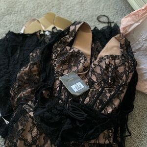 House of CB Raquel dress lace midi corset